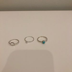 size 8 ring trio!